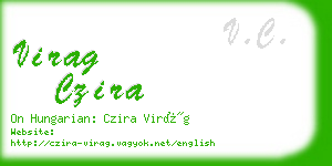 virag czira business card